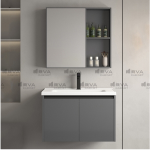 Tủ Lavabo Nhựa PVC Với Tủ Gương Nhôm  Navier NV-G03D-60 