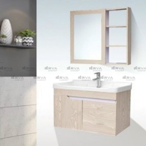 Tủ Lavabo PVC Vân Gỗ  Với Tủ Gương Navier NV-476G