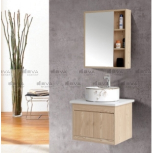 Bộ Tủ Chậu Lavabo Nhựa PVC Giả Gỗ Cao Cấp Navier NV-561