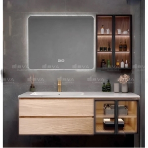 Tủ Lavabo Nhựa PVC Màu Gỗ Navier NV-573G80