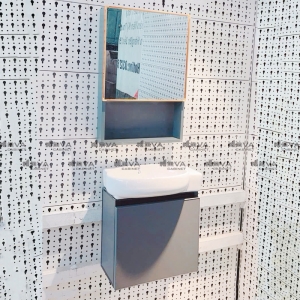 Bộ Tủ Chậu Lavabo Nhôm Đặc Kèm Tủ Gương Navier NV-22031-40