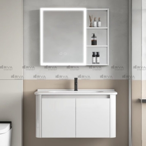 Tủ Chậu Lavabo Nhôm Màu Trắng Navier NV-584T60