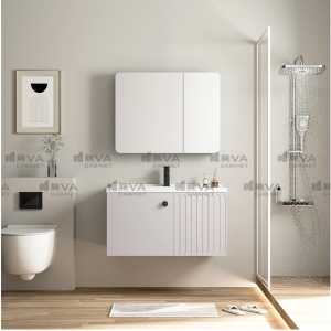  Tủ Chậu Lavabo Nhựa PVC Kèm Gương Navier NV-1810