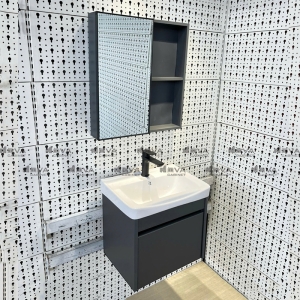 Tủ Lavabo Nhôm Đặc Kèm Tủ Gương Cao Cấp Navier NV-323-50