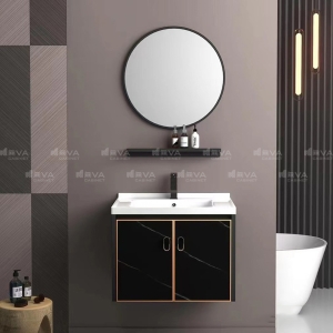 Tủ Chậu Lavabo Nhôm Liền Gương Navier NV-469